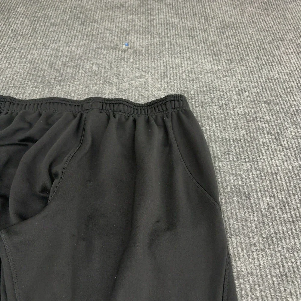 Adidas Pants Mens M Black Polyester Elastic Waist Activewear Sportswear Joggers